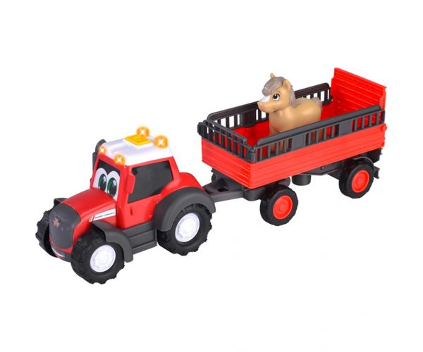 ABC Massey állatszállító traktor lóval - Simba Toys