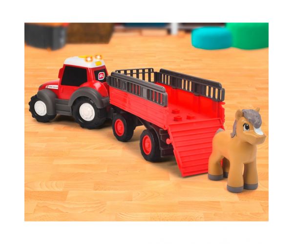 ABC Massey állatszállító traktor lóval - Simba Toys