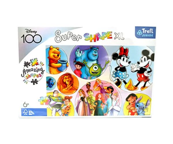Farebný svet Disney postavičiek 160ks XL puzzle - Trefl