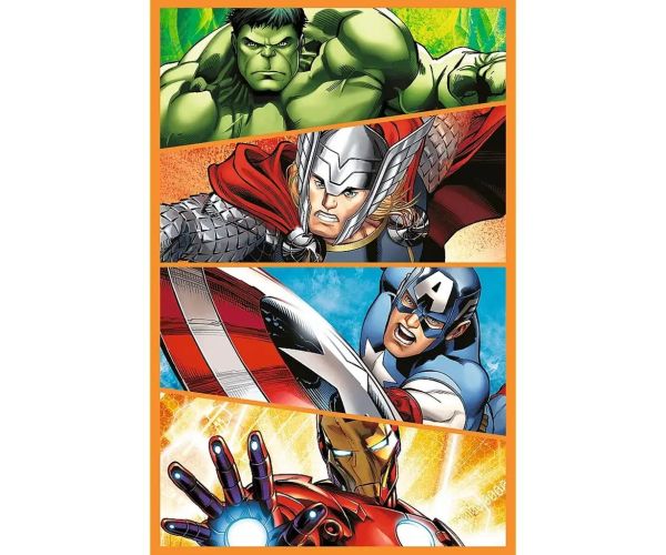 Puzzle Avengers plný akcie 3x80 ks - Trefl
