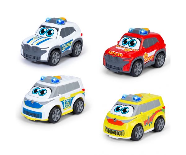 ABC Emergency Team kisautó fénnyel és hanggal, többféle, 1 db - Dickie Toys