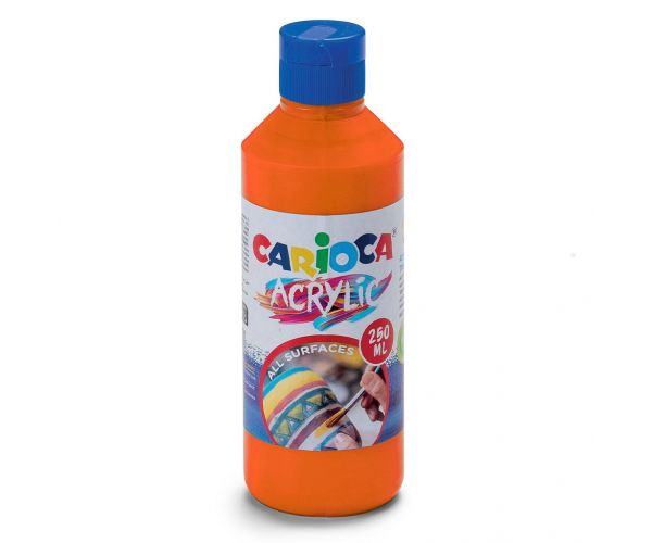 Acrylic 250ml-s akril festék narancssárga színben - Carioca