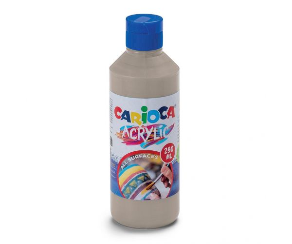 Acrylic 250ml-s akril festék ezüst színben - Carioca