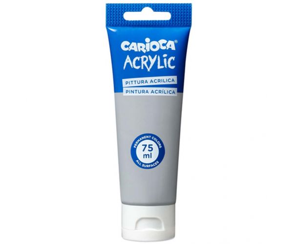 Acrylic 75ml-s akril festék ezüst színben - Carioca
