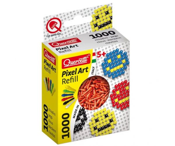 Quercetti: Pixel Art červené bodky náplň 1000ks