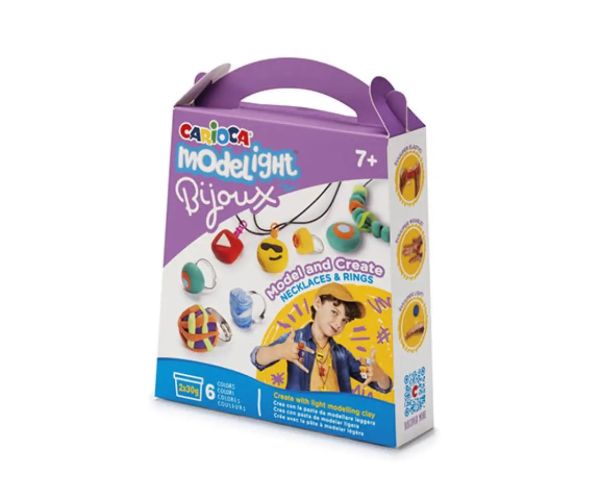 Modelight Bijoux plastelínový set s náhrdelníkom a prsteňom - Carioca