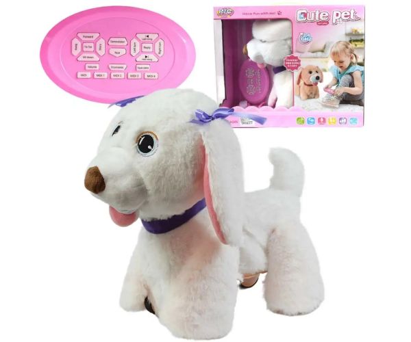 RC Cute Pet: Interaktívny psík na diaľkové ovládanie Labrador s príslušentstvom 2.4GHz 40cm
