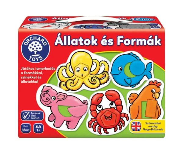 Zvieratá a tvar hračka na rozvoj zručnosti
