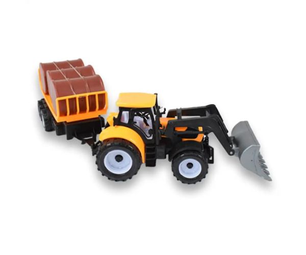 Engineering Truck: Bagrový traktor s prívesom a sudmi v rôznych verziách 43cm
