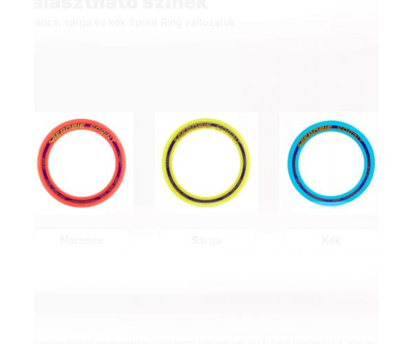 Aerobie: Sprint Ring frizbi 25 cm többféle változatban 1db