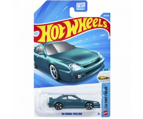 Hot Wheels: 98 Honda Prelude tyrkysové autíčko 1/64 - Mattel