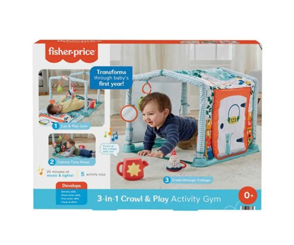Fisher-Price: Premeniteľný hrací koberec Sweet Home - Mattel