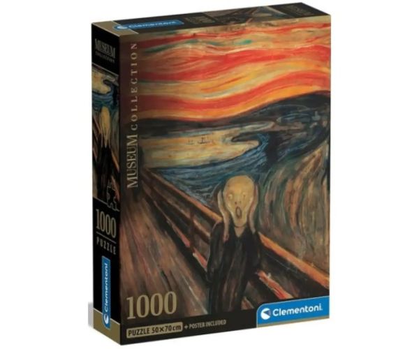 Munch: Výkrik Museum Collection 1000ks puzzle s plagátom - Clementoni