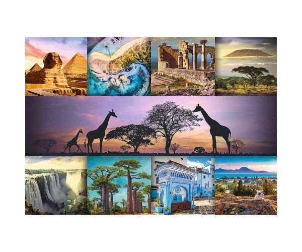 Afrika kollázs 1000db-os HQ puzzle kirakó - Trefl