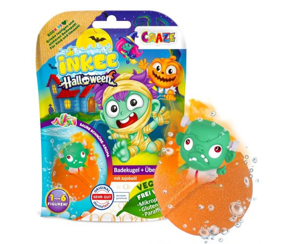 Craze Inkee: Halloweenová kúpeľová bomba s prekvapením