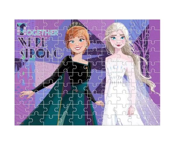 Ľadové kráľovstvo 2. 100 dielne 2v1 puzzle na vyfarbenie