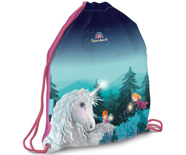 Ars Una: Stardust unicorn vrecko na telocvik, športový vak 23x42cm