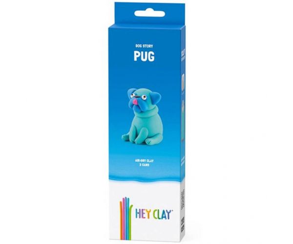Hey Clay: Pihe-puha Mops kutyus gyurmaszett