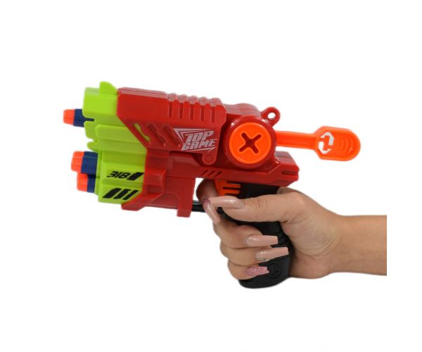 Air Blaster: EVA szivacslövő fegyver céltáblával és töltényekkel 19x14cm