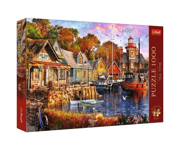 Tea Time Tengerparti sarok 1000db-os prémium puzzle - Trefl