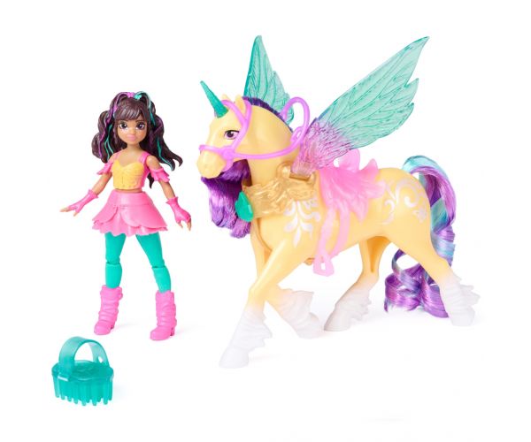 Unikornis Akadémia: Wing Magic Ava baba és Leaf unikornis játékszett - Spin Master