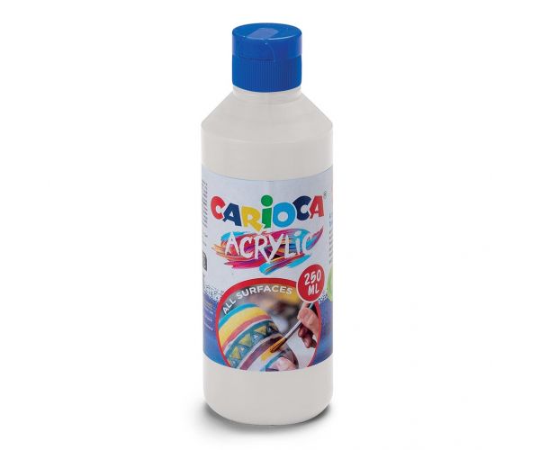 Acrylic 250ml-s akril festék fehér színben - Carioca