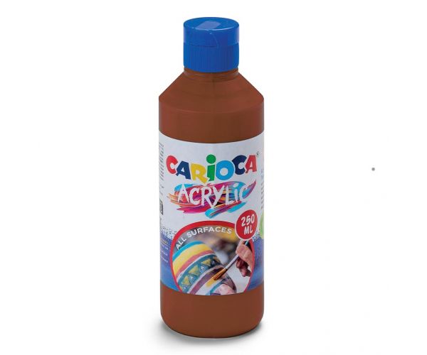 Acrylic 250ml-s akril festék barna színben - Carioca