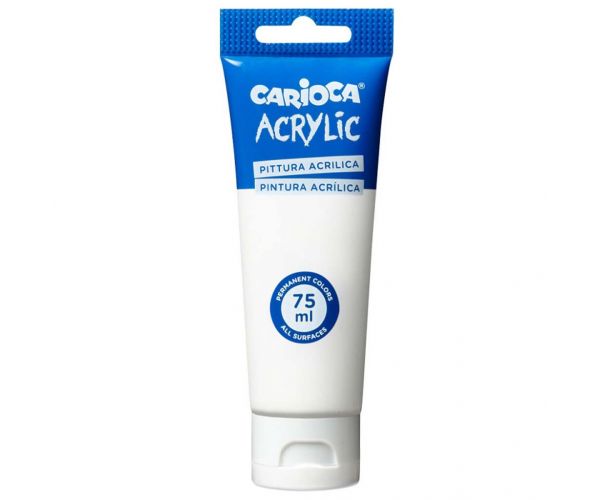 Acrylic 75ml-s akril festék fehér színben - Carioca