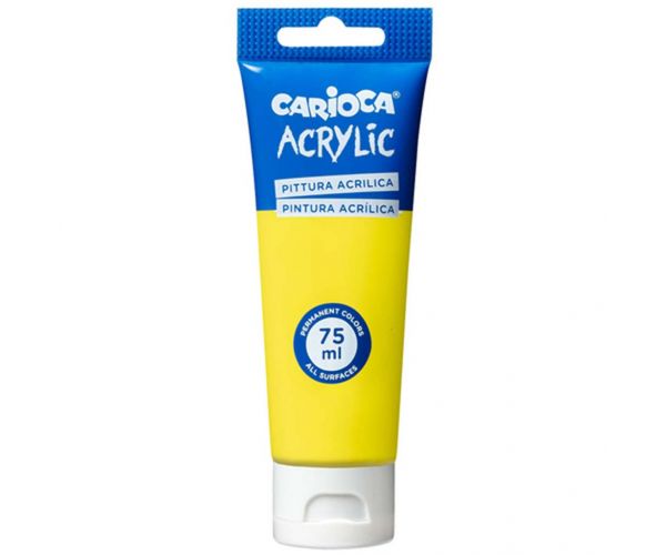 Acrylic 75ml-s akril festék citrom sárga színben - Carioca