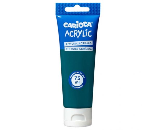 Acrylic 75ml-s akril festék smaragdzöld színben - Carioca