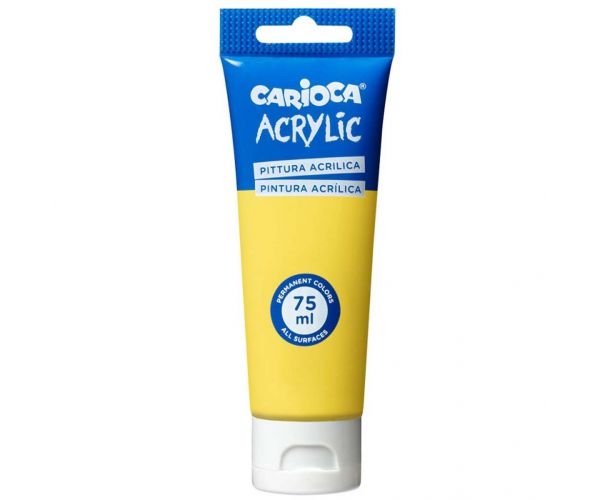 Acrylic 75ml-s akril festék sárga színben - Carioca