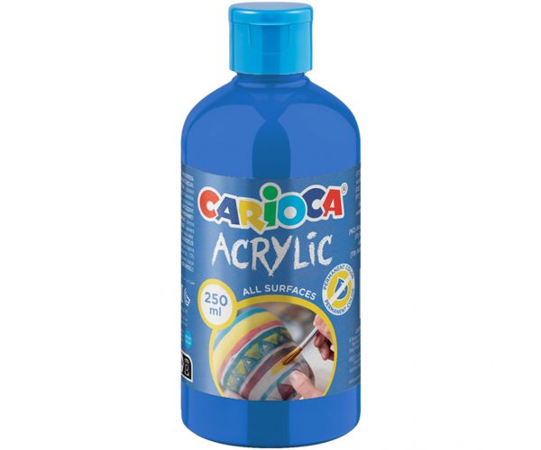 Acrylic Akril festék kék színben 250ml - Carioca