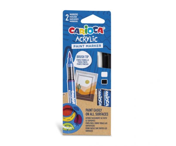 Acrylic Akril marker 2db-os szett - Carioca