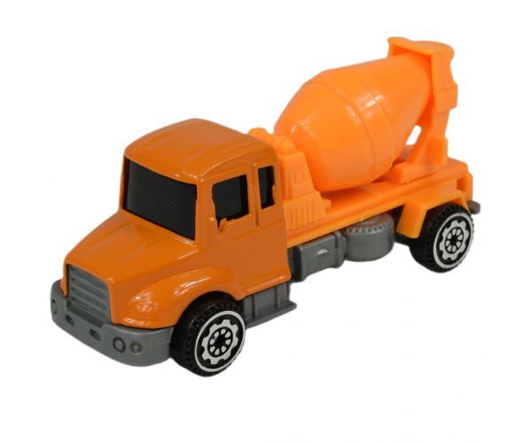 Alloy Car: 6db-os építőipari teherautó szett 8cm