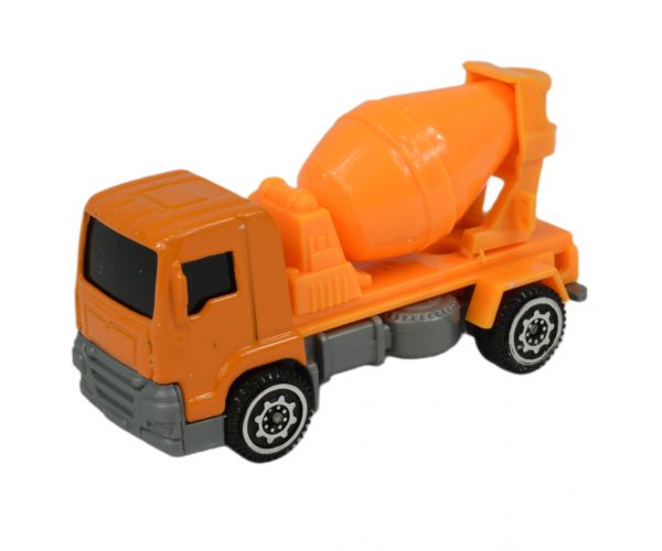Alloy Car: 6db-os építőipari teherautó szett 8cm