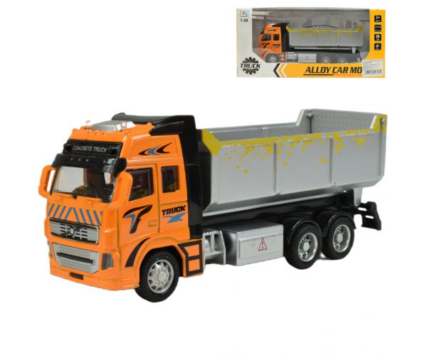Alloy Car: Lendkerekes billencses teherautó fénnyel és hanggal 19cm