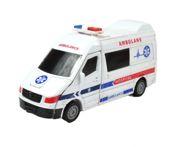Ambulance: Robottá alakuló mentőautó kétféle változatban 13cm
