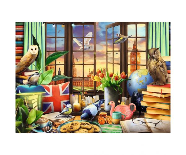 Angol délután 1000db-os Prémium plus quality puzzle - Trefl