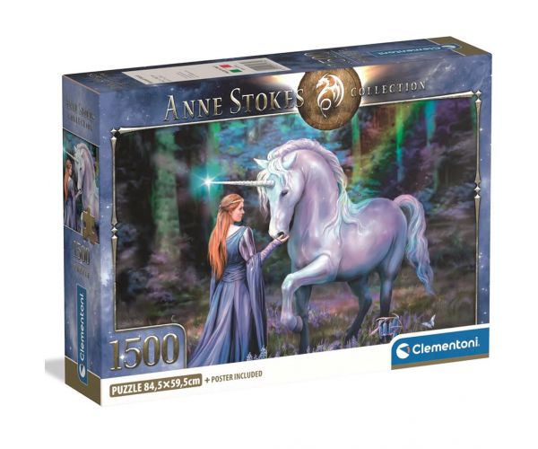 Anna Stokes - Az egyszarvú birodalma HQC 1500db-os compact puzzle - Clementoni