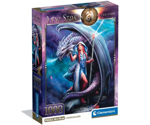 Anna Stokes: Sárkánymágus 1000db-os puzzle - Clementoni
