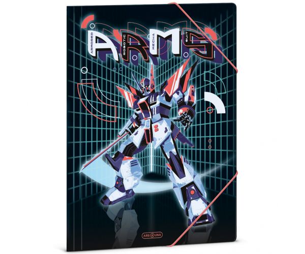 Ars Una: A.R.M.S. robot mintás gumis dosszié A/4-es méret