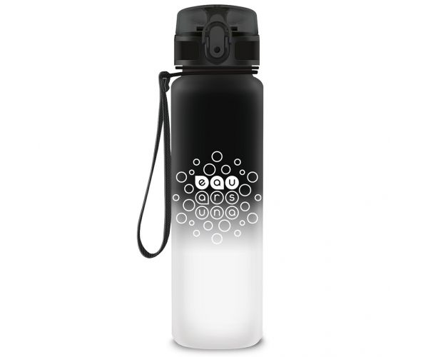 Ars Una: Fekete-fehér BPA-mentes színátmenetes kulacs 600 ml