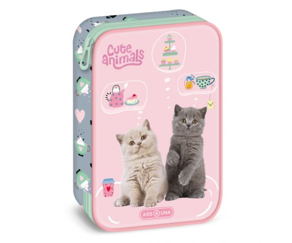 Ars Una: Cute Animals - Tea Party cicás emeletes tolltartó