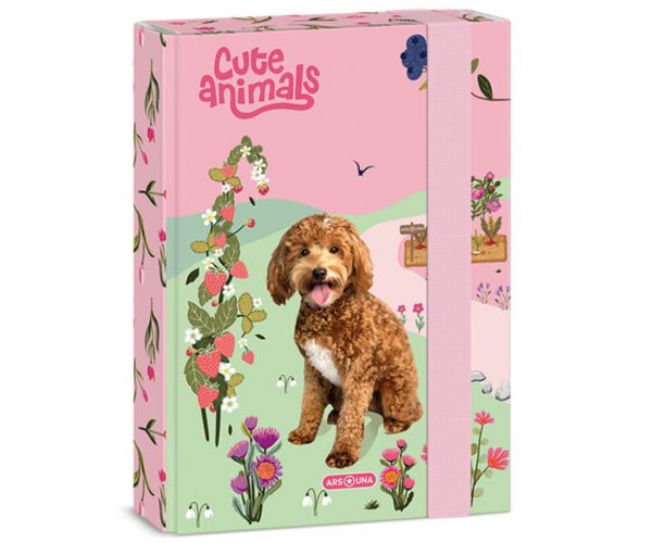 Ars Una Cute Animals-doggie gumis füzetbox A/5