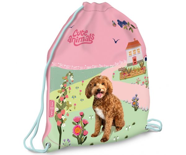Ars Una: Cute animals Doggie kutyás tornazsák, sportzsák 32x42cm