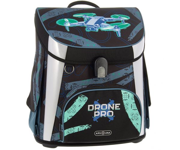 Ars Una: Drone Pro kompakt ergonomikus mágneszáras iskolatáska, hátizsák 33x41x24cm