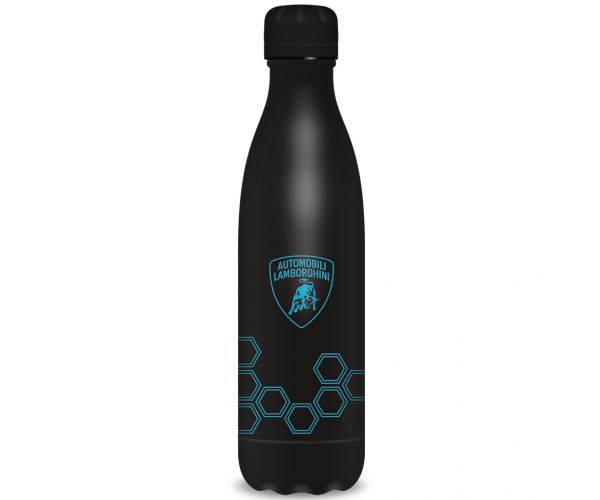 Ars Una: Lamborghini fekete duplafalú fém kulacs 500ml