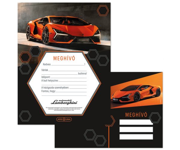 Ars Una: Lamborghini partimeghívó borítékkal
