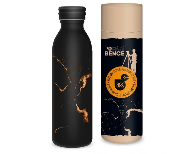 Ars Una: Máté Bence - Oroszlán duplafalú fém kulacs díszdobozban 600ml