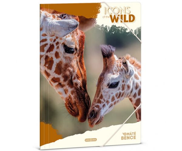 Ars Una: Máté Bence Icons of the Wild-Giraffes A/4 gumis dosszié